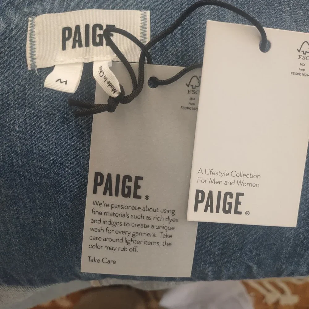 PAIGE Women's Aveline Jacket Raw Hem LEANNA - MEDIUM - Picture 9 of 10